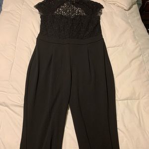 Express black with lace jumpsuit